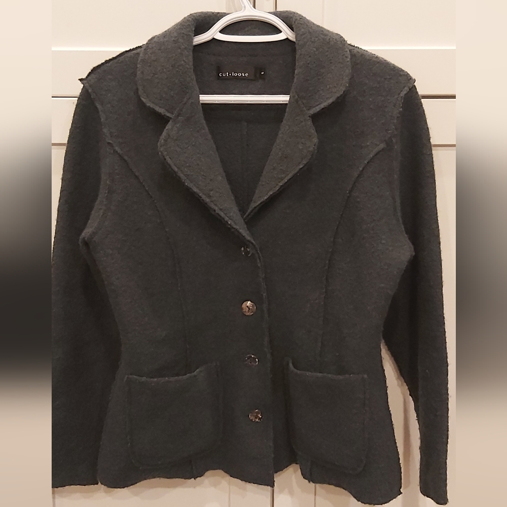 Cut Loose boiled wool jacket